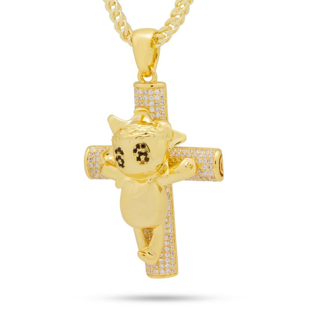 Chief Keef x King Ice - Glo Life Cross Necklace