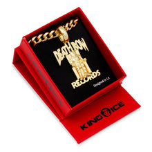 KINGICE DEATH ROW RECORDS ネックレス 新品　14k Iced Logo Necklace | Death Row Records Jewelry | King Ice